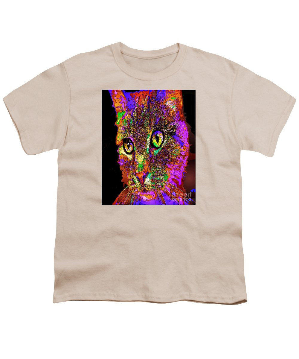 Youth T-Shirt - Muffin The Cat. Pet Series