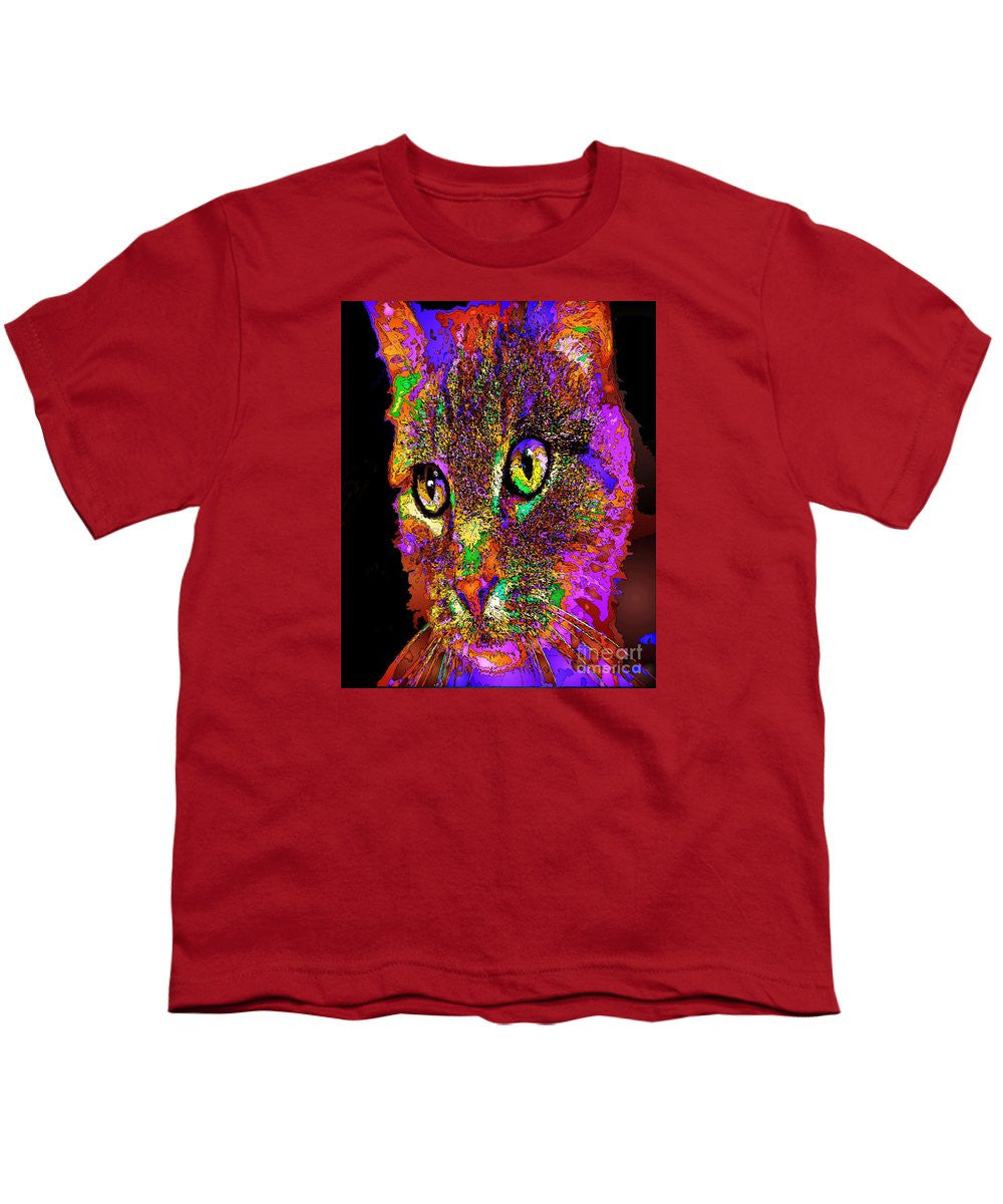 Youth T-Shirt - Muffin The Cat. Pet Series