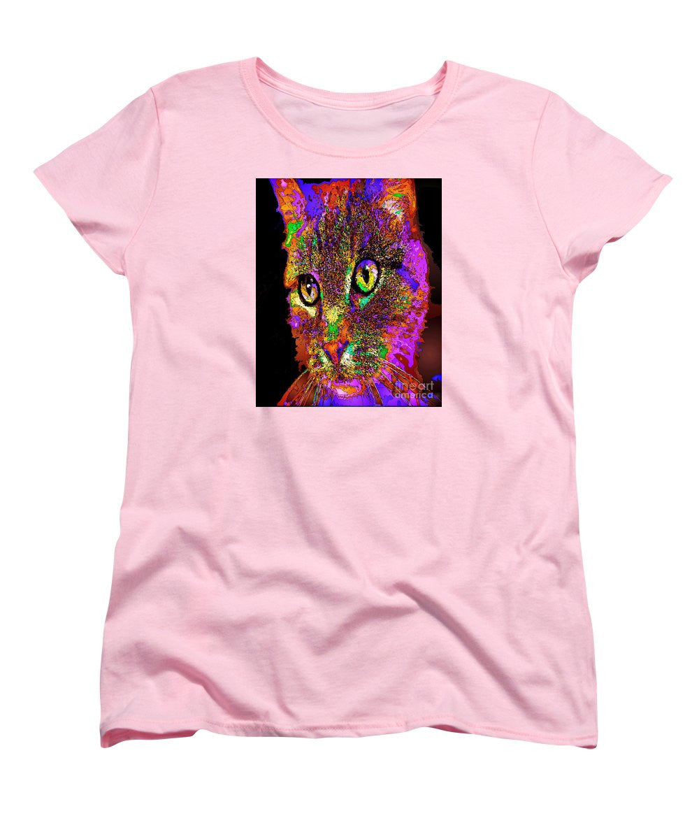 Women's T-Shirt (Standard Cut) - Muffin The Cat. Pet Series