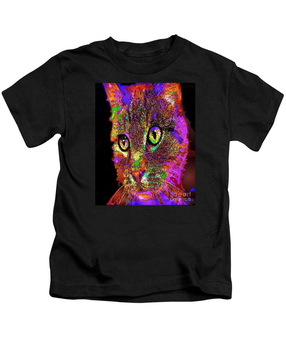 Kids T-Shirt - Muffin The Cat. Pet Series