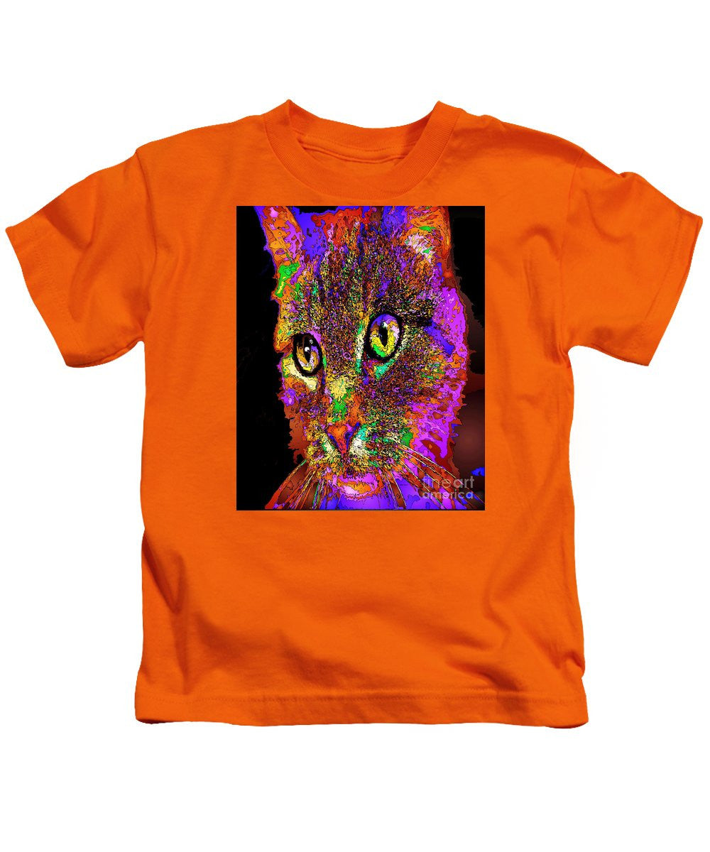 Kids T-Shirt - Muffin The Cat. Pet Series