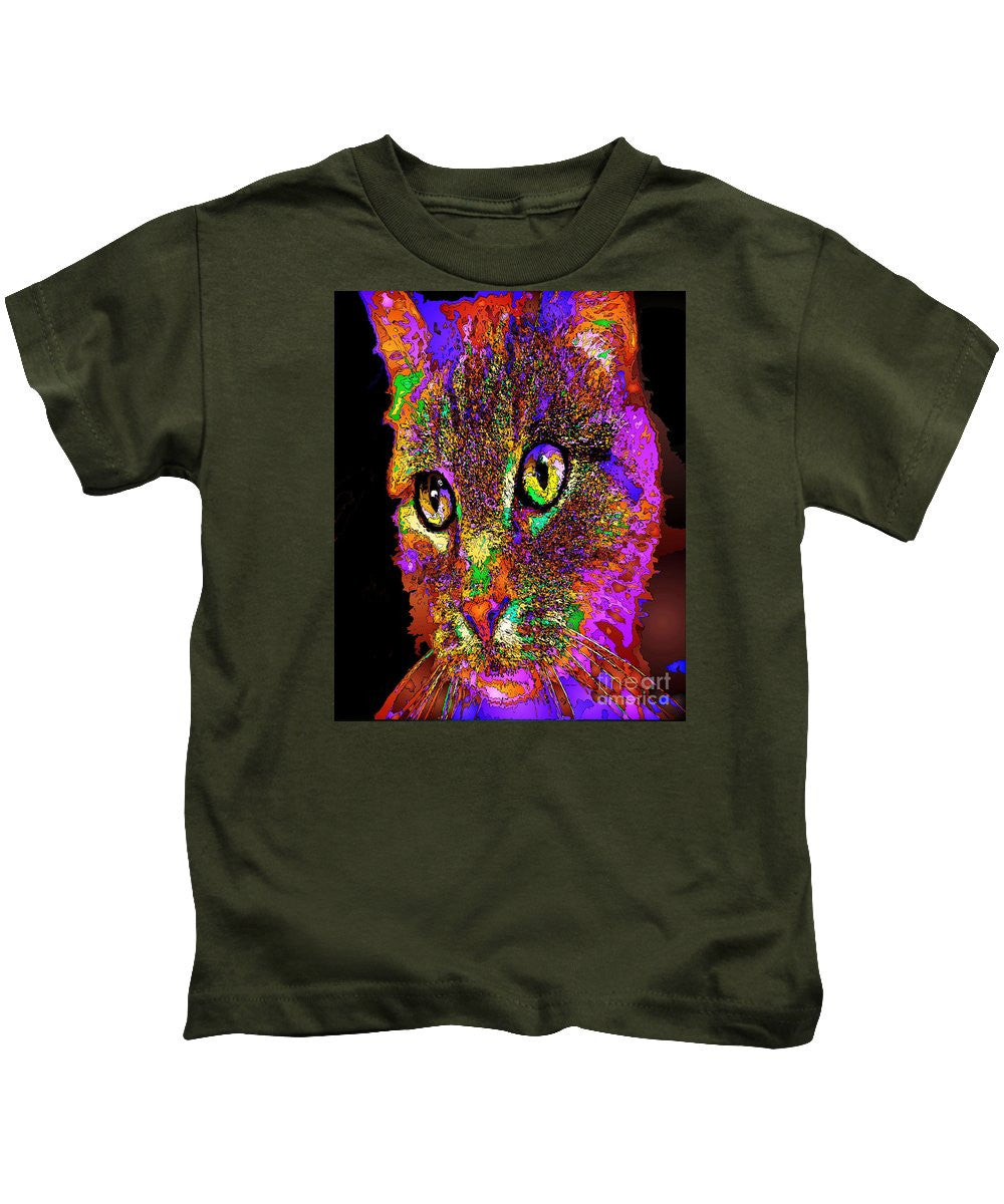 Kids T-Shirt - Muffin The Cat. Pet Series