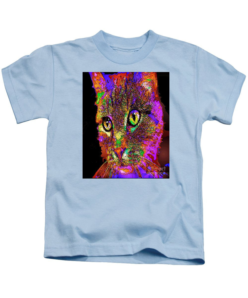 Kids T-Shirt - Muffin The Cat. Pet Series