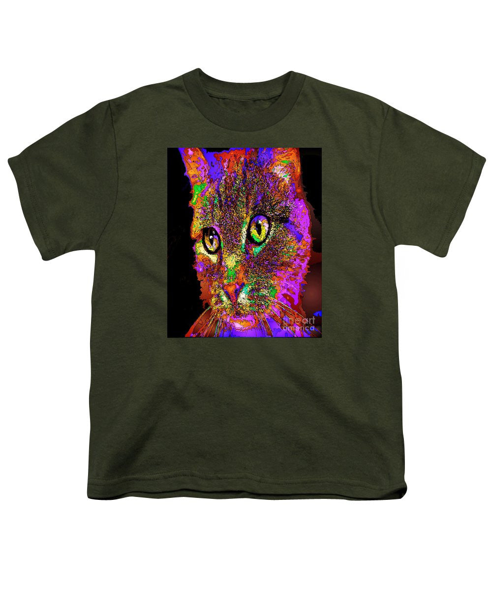 Youth T-Shirt - Muffin The Cat. Pet Series