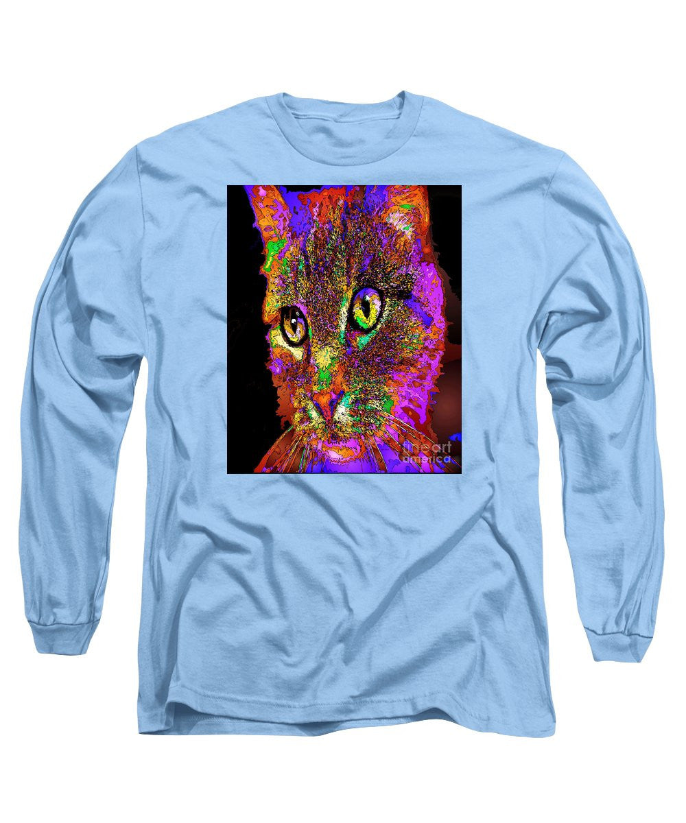 Long Sleeve T-Shirt - Muffin The Cat. Pet Series