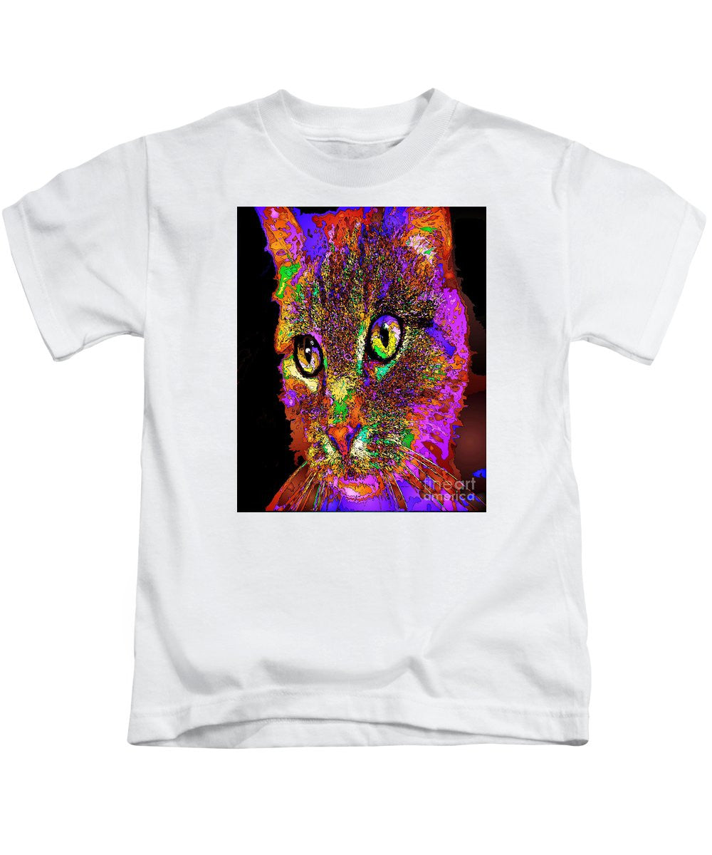 Kids T-Shirt - Muffin The Cat. Pet Series