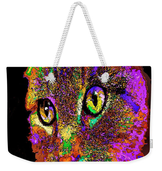 Weekender Tote Bag - Muffin The Cat. Pet Series