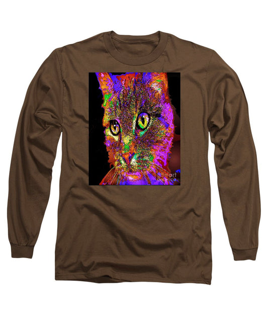 Long Sleeve T-Shirt - Muffin The Cat. Pet Series