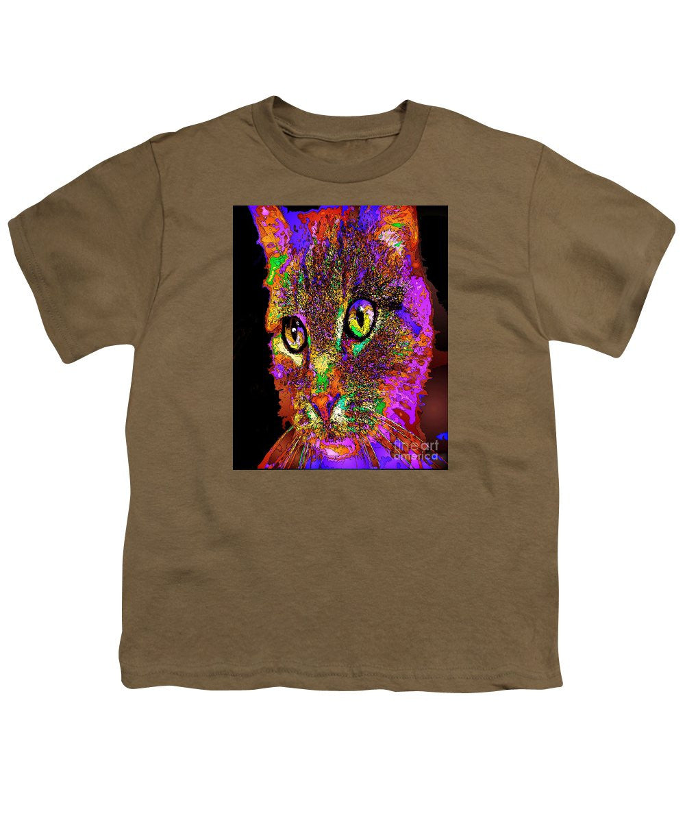 Youth T-Shirt - Muffin The Cat. Pet Series