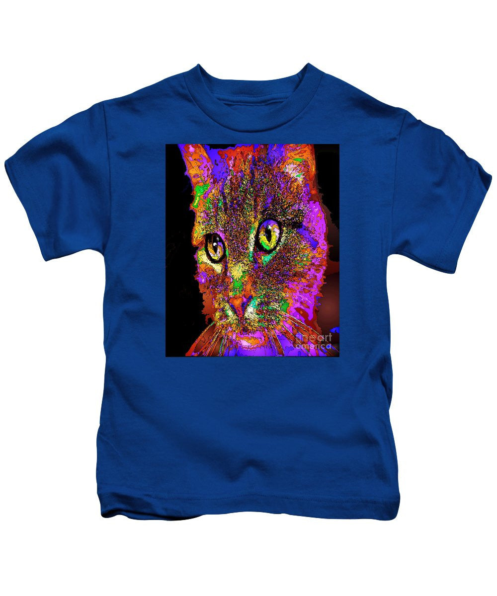 Kids T-Shirt - Muffin The Cat. Pet Series