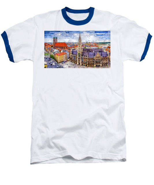 Baseball T-Shirt - Munich Cityscape