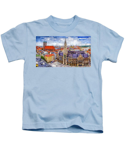 T-shirt pour enfant - Paysage urbain de Munich