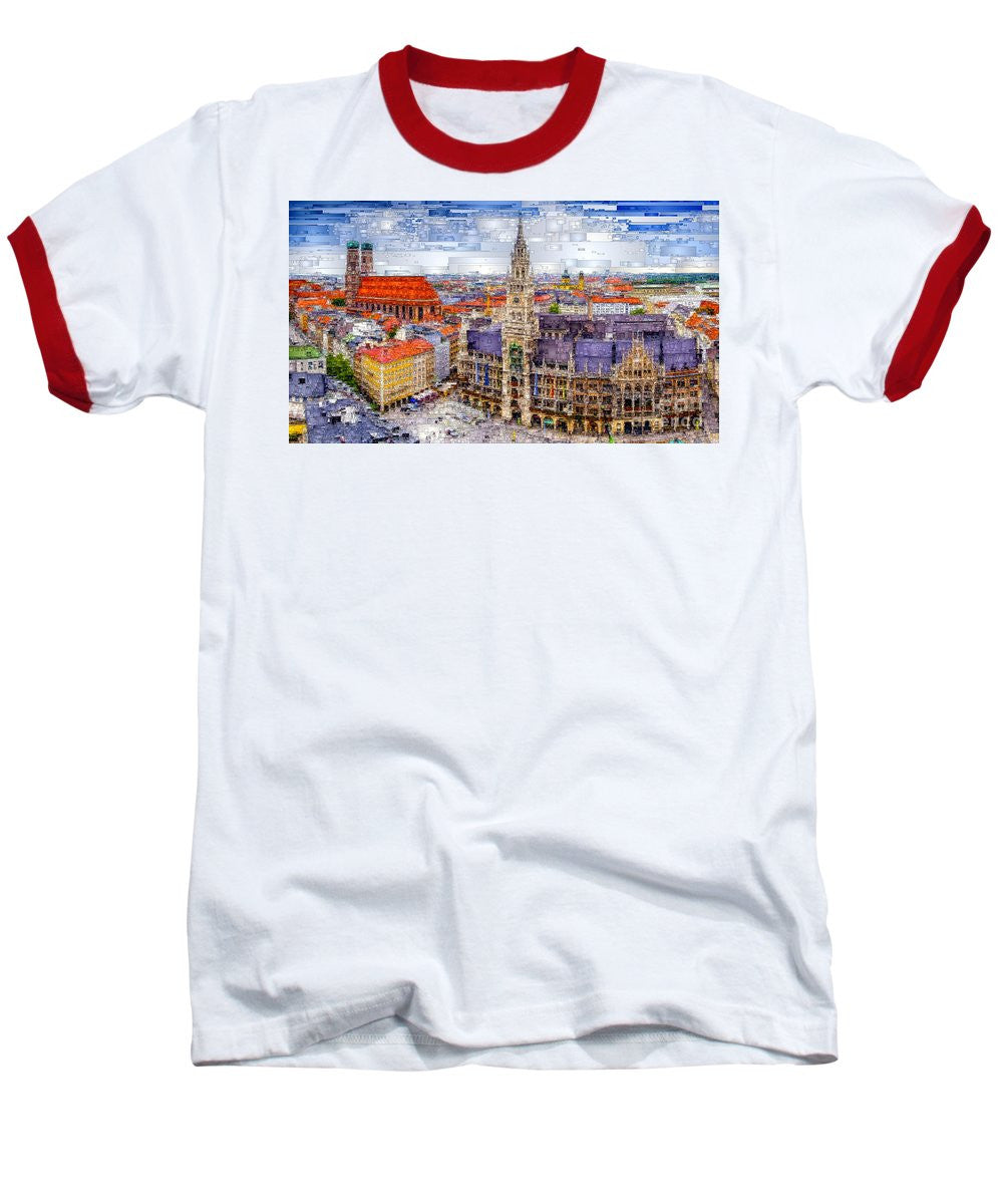Baseball T-Shirt - Munich Cityscape
