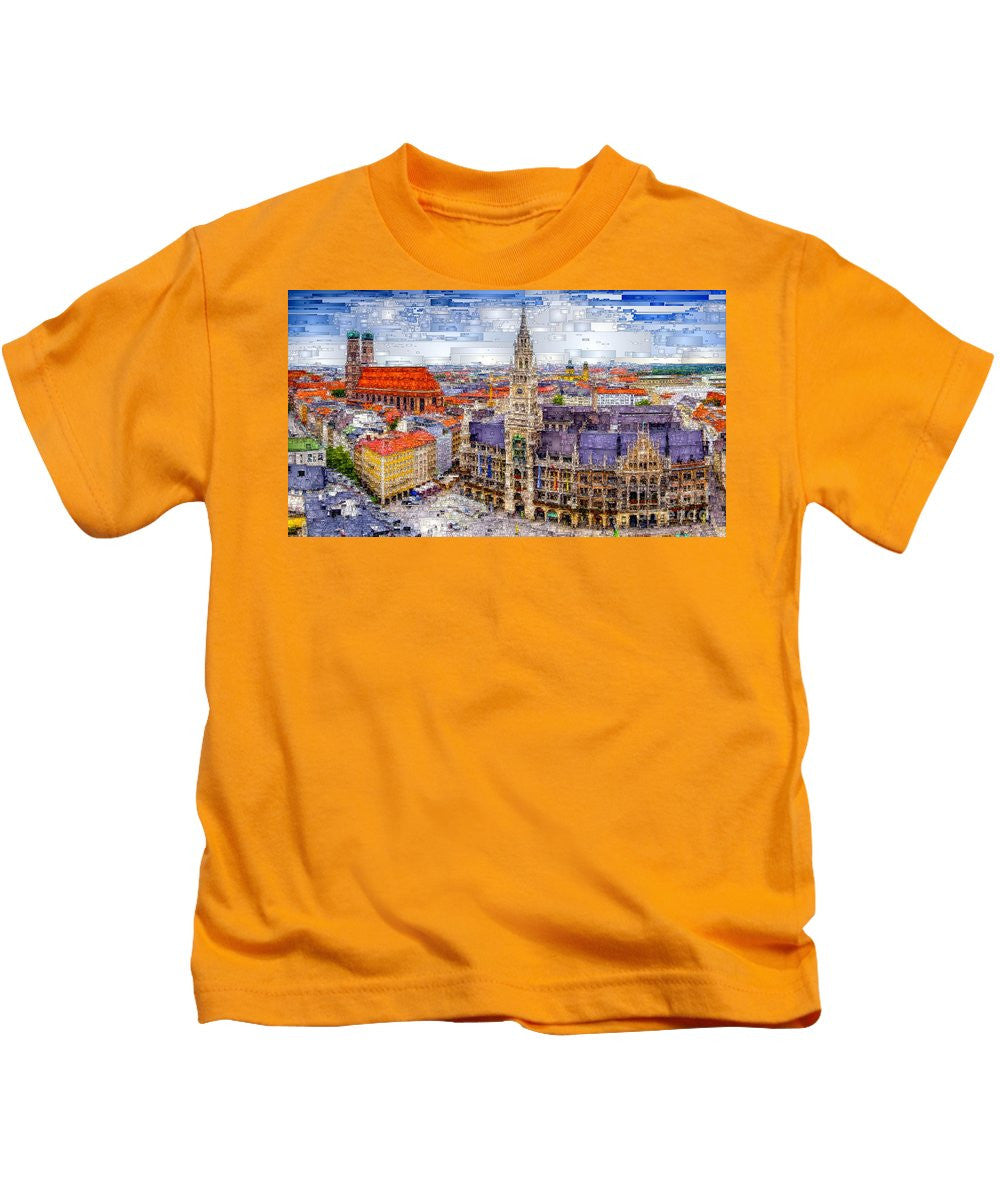 T-shirt pour enfant - Paysage urbain de Munich