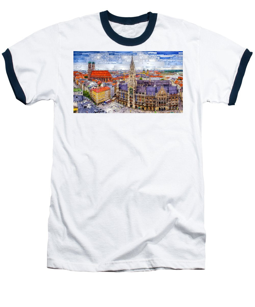 Baseball T-Shirt - Munich Cityscape