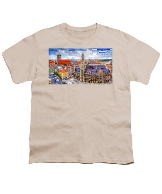 T-shirt pour jeunes - Paysage urbain de Munich