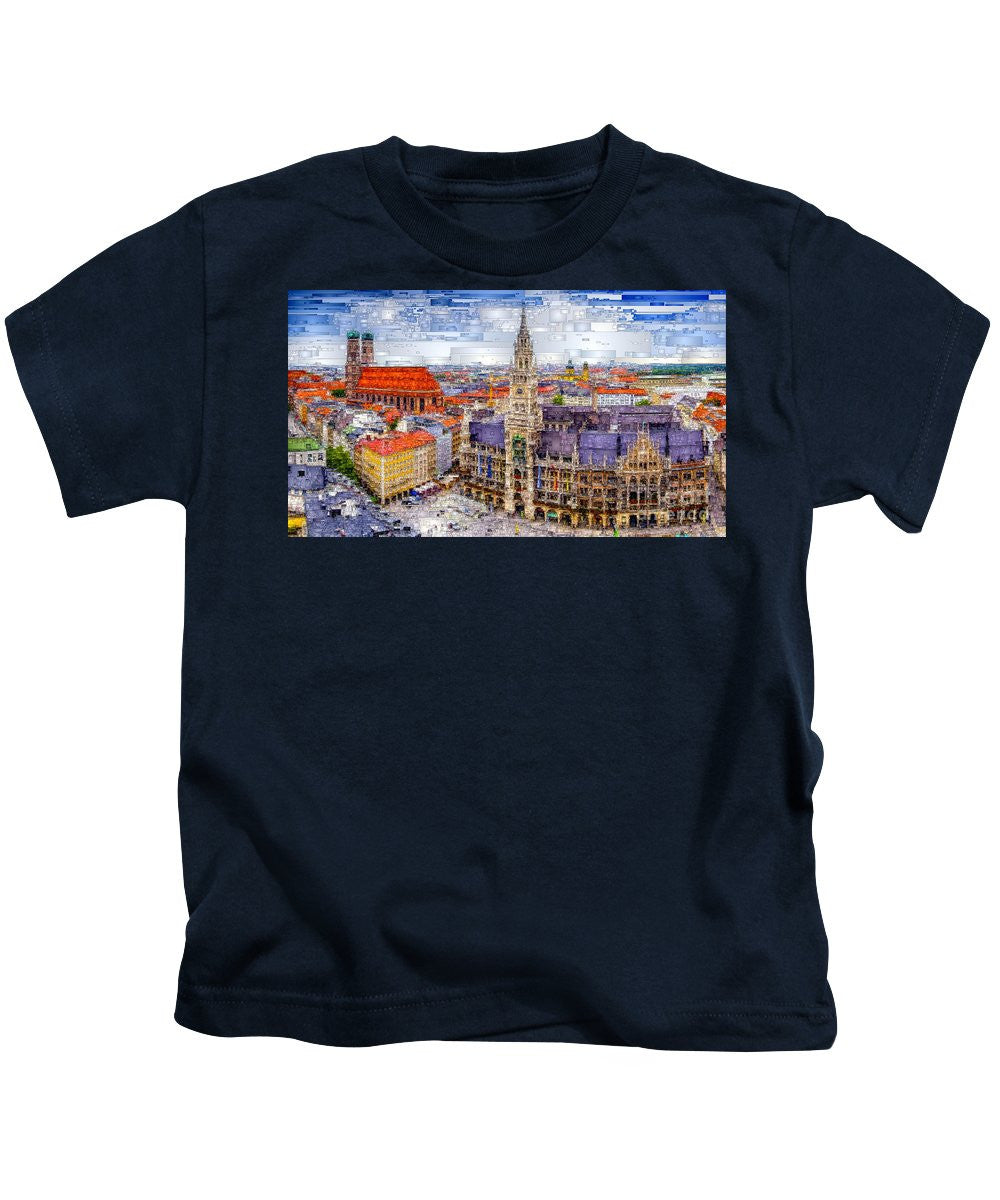 T-shirt pour enfant - Paysage urbain de Munich