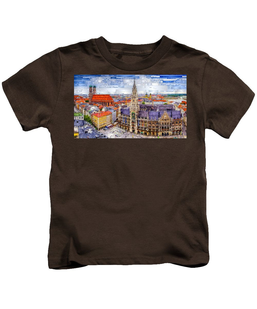 T-shirt pour enfant - Paysage urbain de Munich