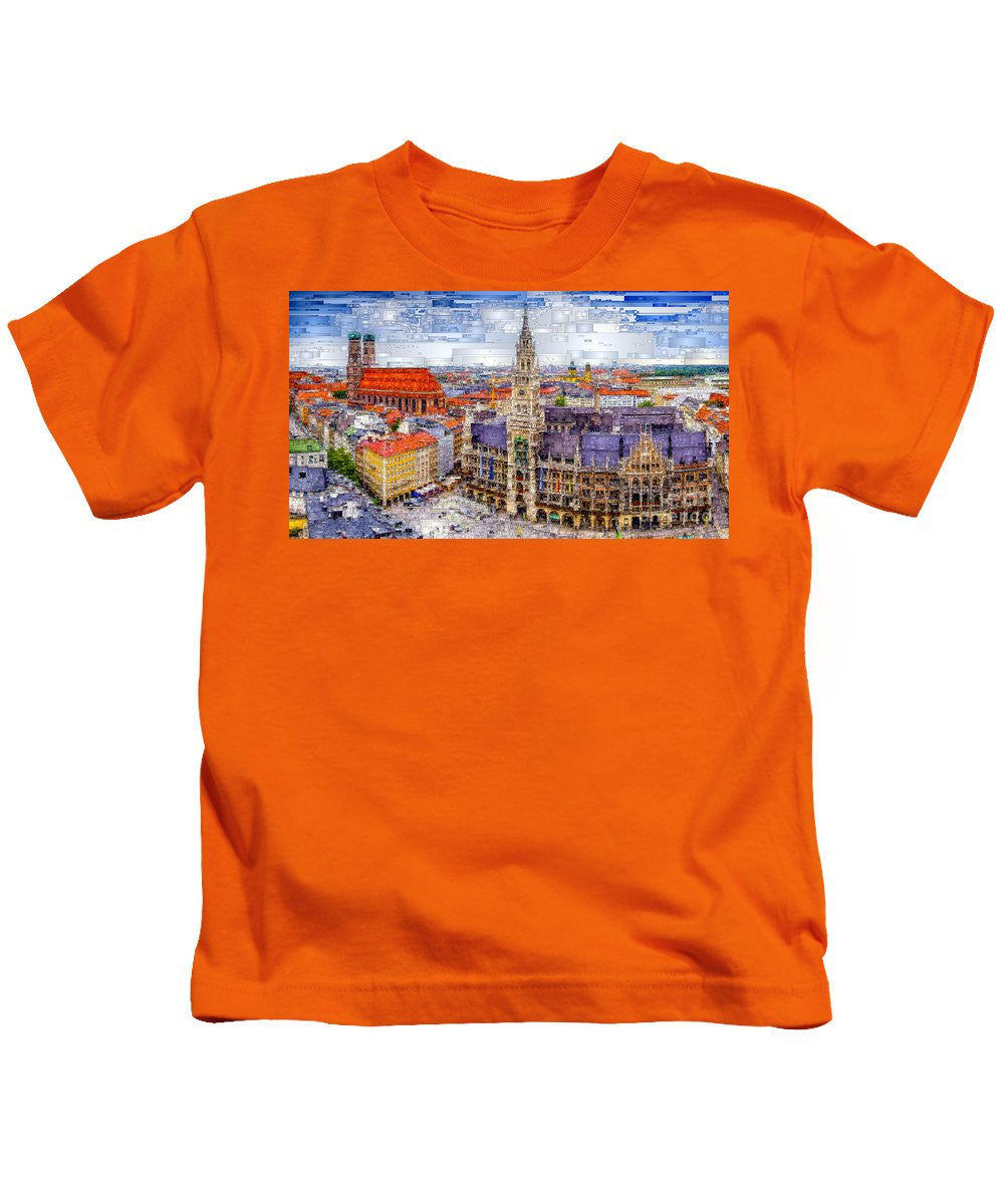 T-shirt pour enfant - Paysage urbain de Munich