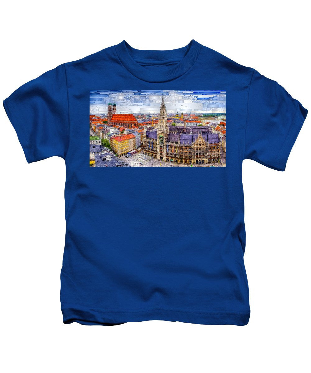 T-shirt pour enfant - Paysage urbain de Munich