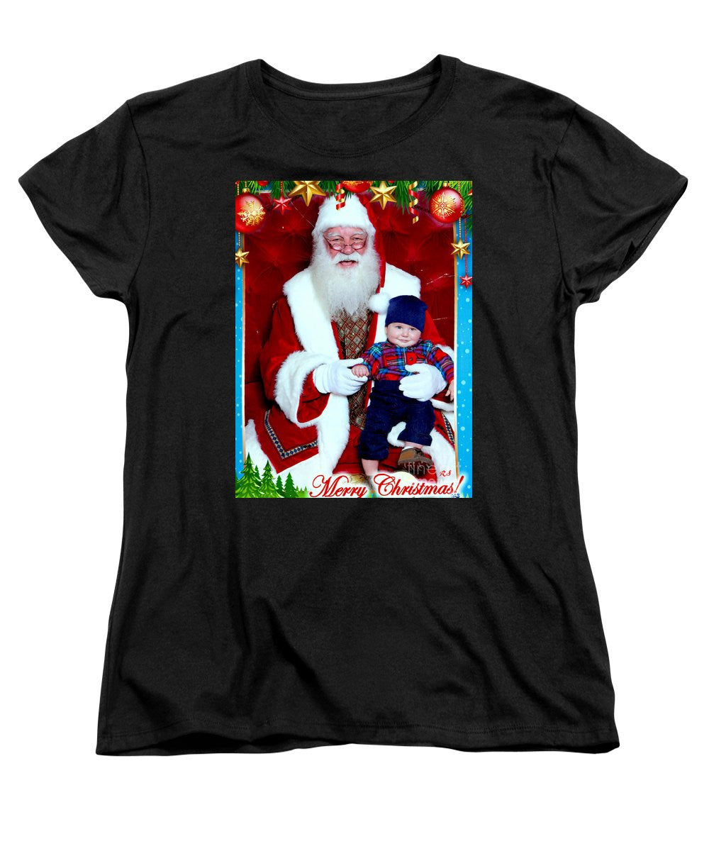 Women's T-Shirt (Standard Cut) - My First Christmas With Santa