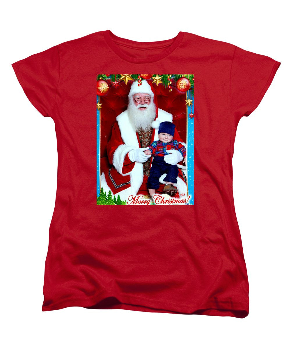 Women's T-Shirt (Standard Cut) - My First Christmas With Santa