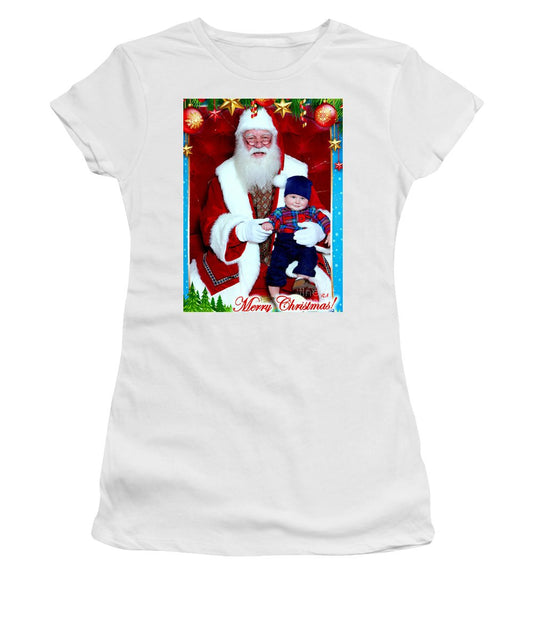 Women's T-Shirt (Junior Cut) - My First Christmas With Santa