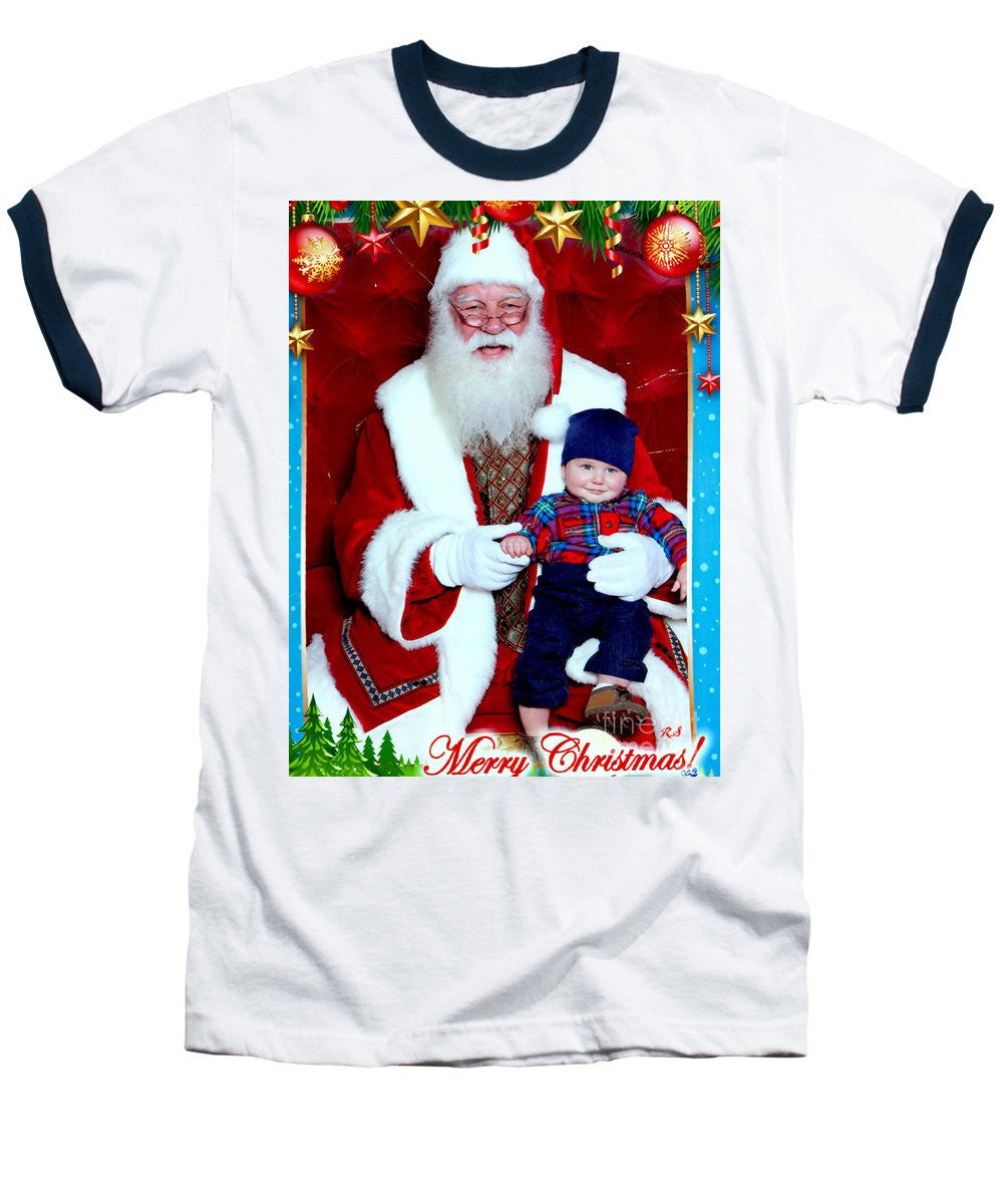 Baseball T-Shirt - My First Christmas With Santa