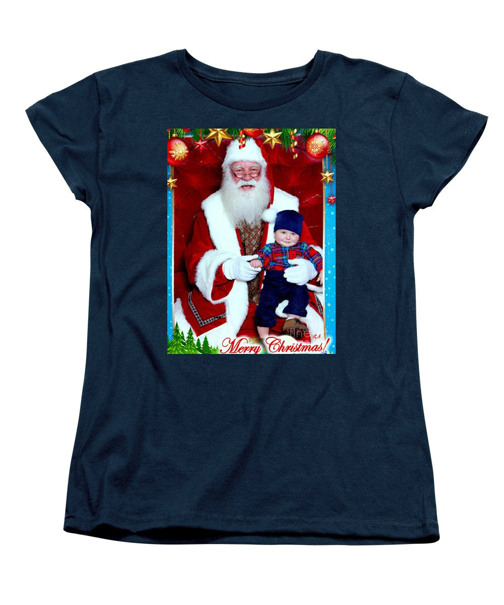 Women's T-Shirt (Standard Cut) - My First Christmas With Santa