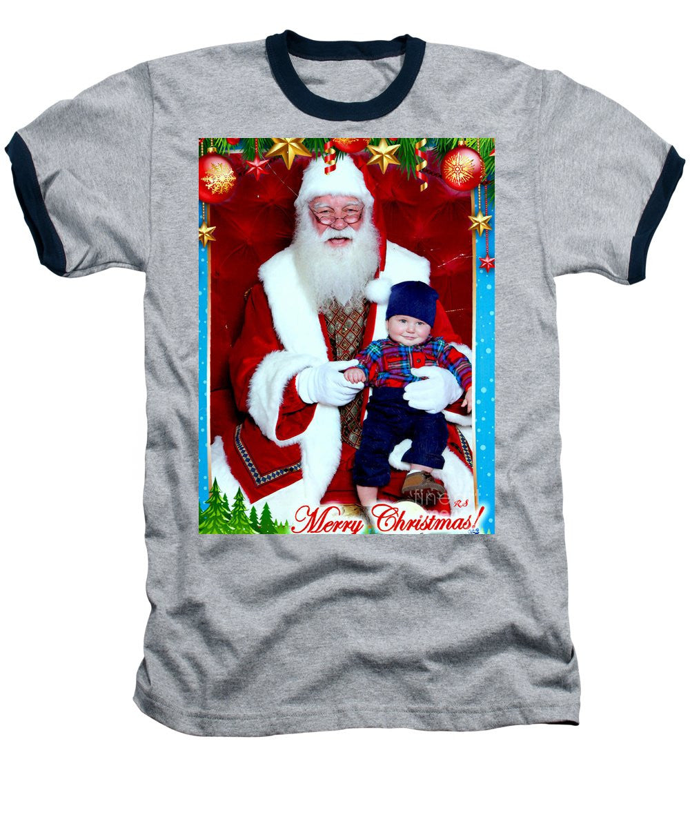 Baseball T-Shirt - My First Christmas With Santa