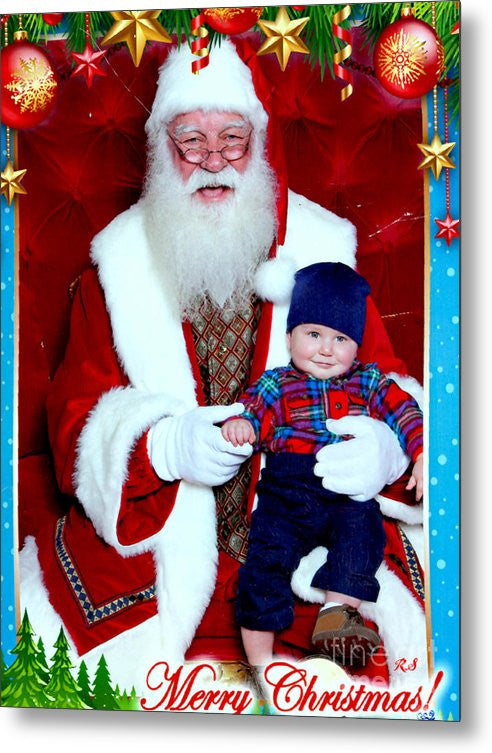 Metal Print - My First Christmas With Santa