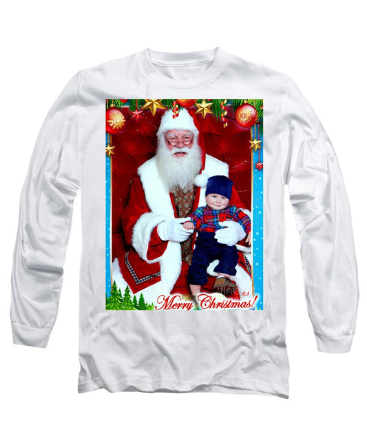 Long Sleeve T-Shirt - My First Christmas With Santa