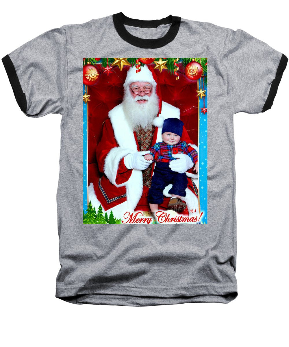 Baseball T-Shirt - My First Christmas With Santa