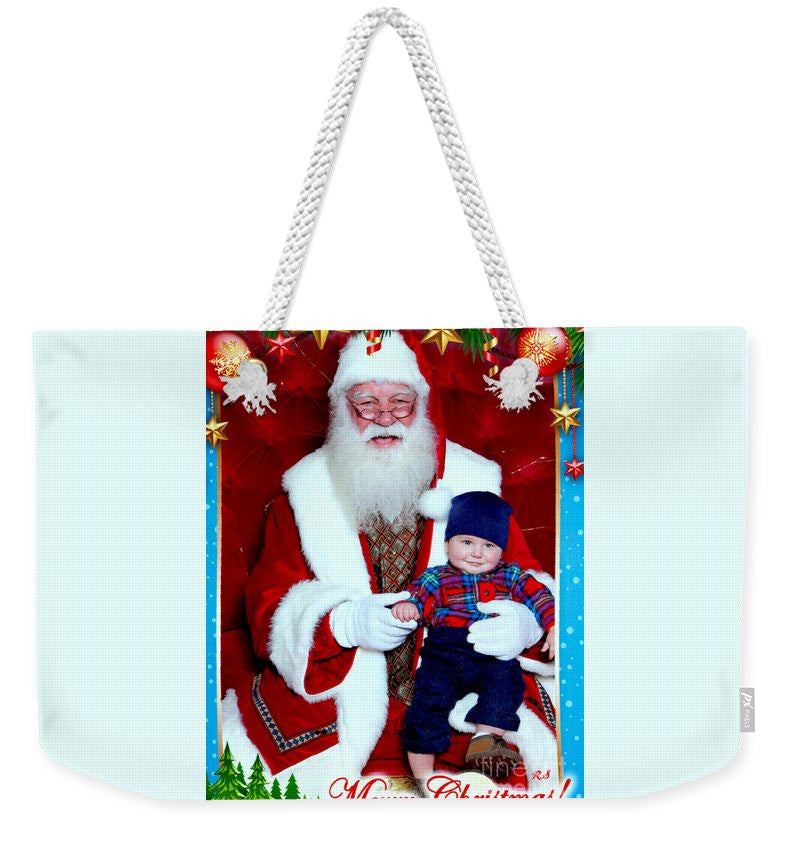 Weekender Tote Bag - My First Christmas With Santa