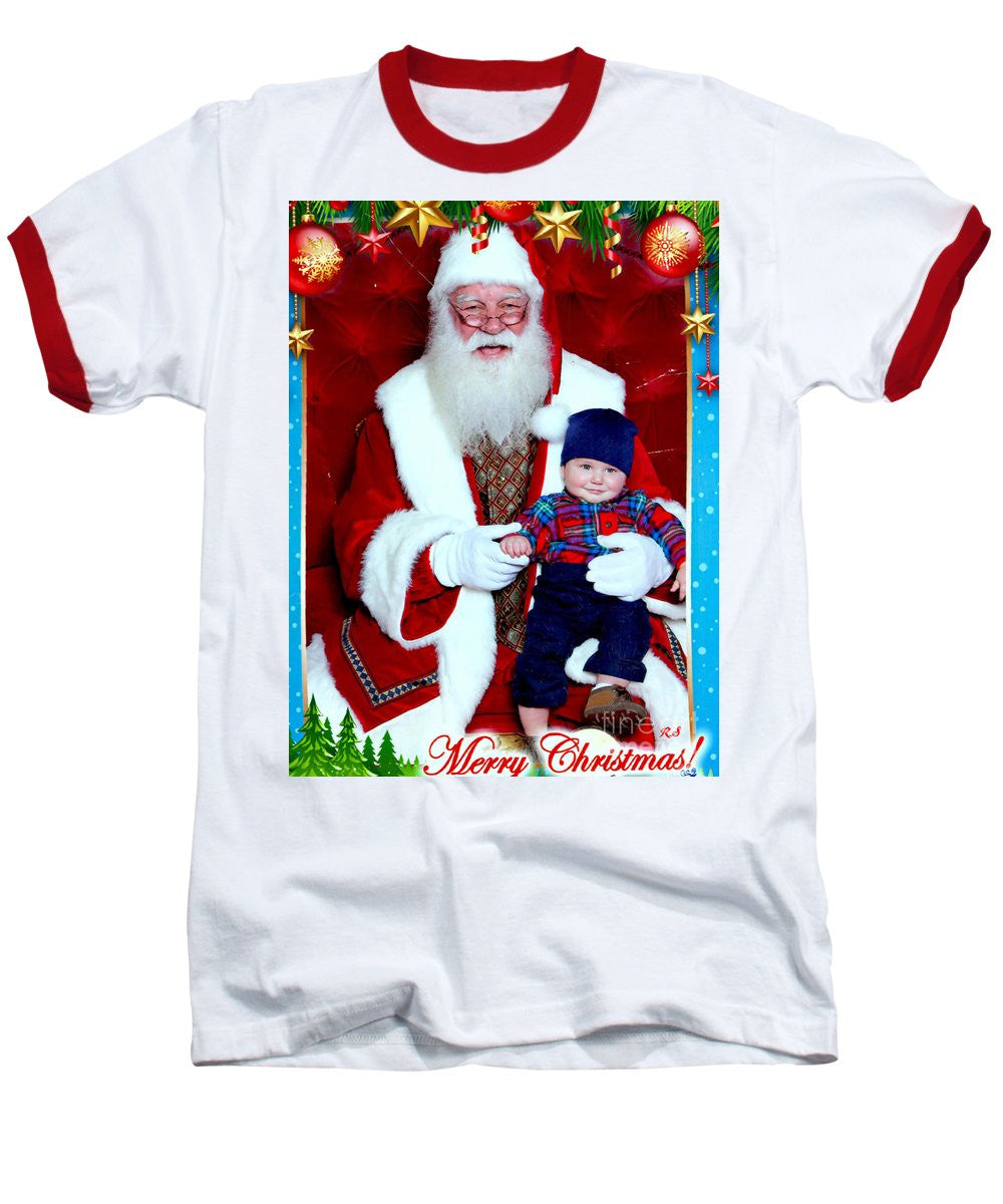 Baseball T-Shirt - My First Christmas With Santa