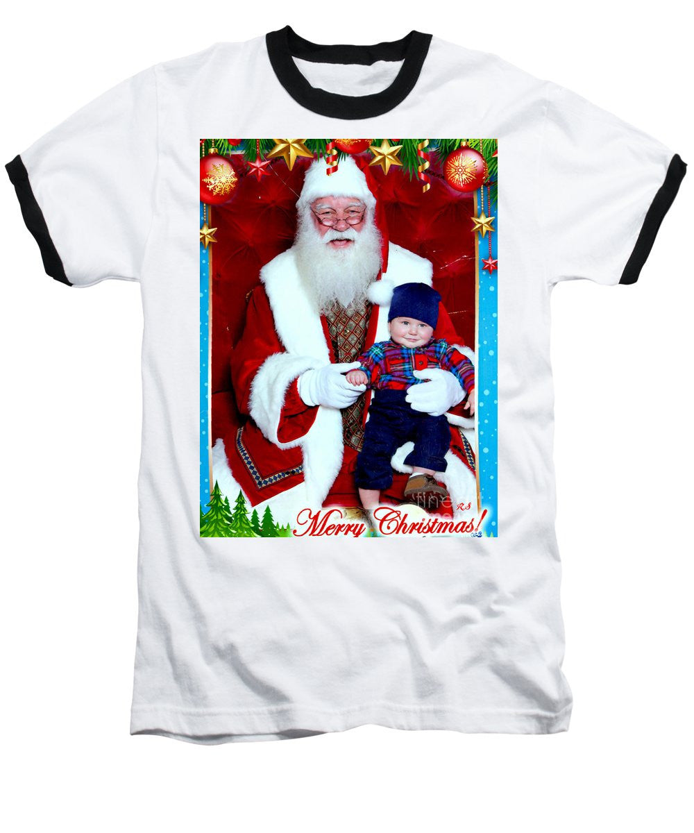 Baseball T-Shirt - My First Christmas With Santa