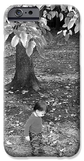 Art Print - My First Walk In The Woods - Black And White
