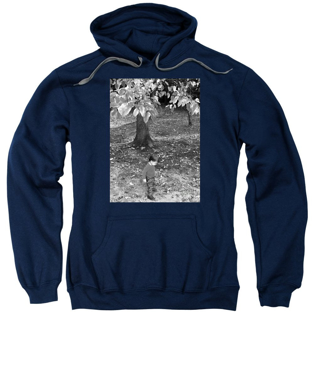 Sweatshirt - My First Walk In The Woods - Black And White