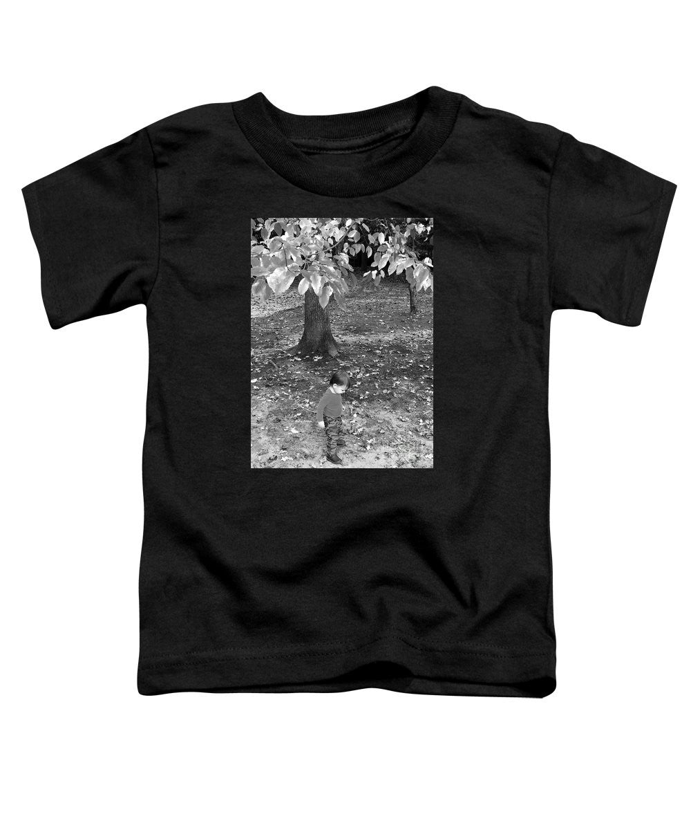 T-shirt pour tout-petits - Ma première promenade dans les bois - Noir et blanc