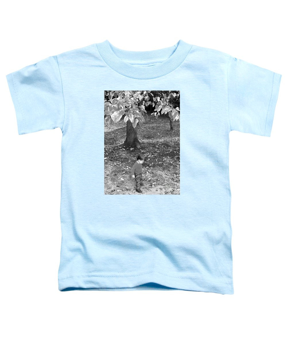 T-shirt pour tout-petits - Ma première promenade dans les bois - Noir et blanc