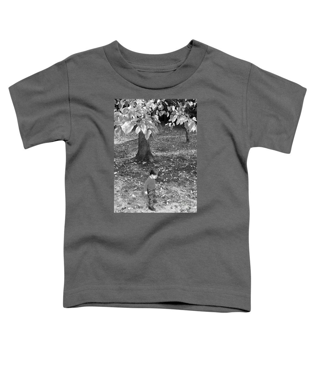 T-shirt pour tout-petits - Ma première promenade dans les bois - Noir et blanc