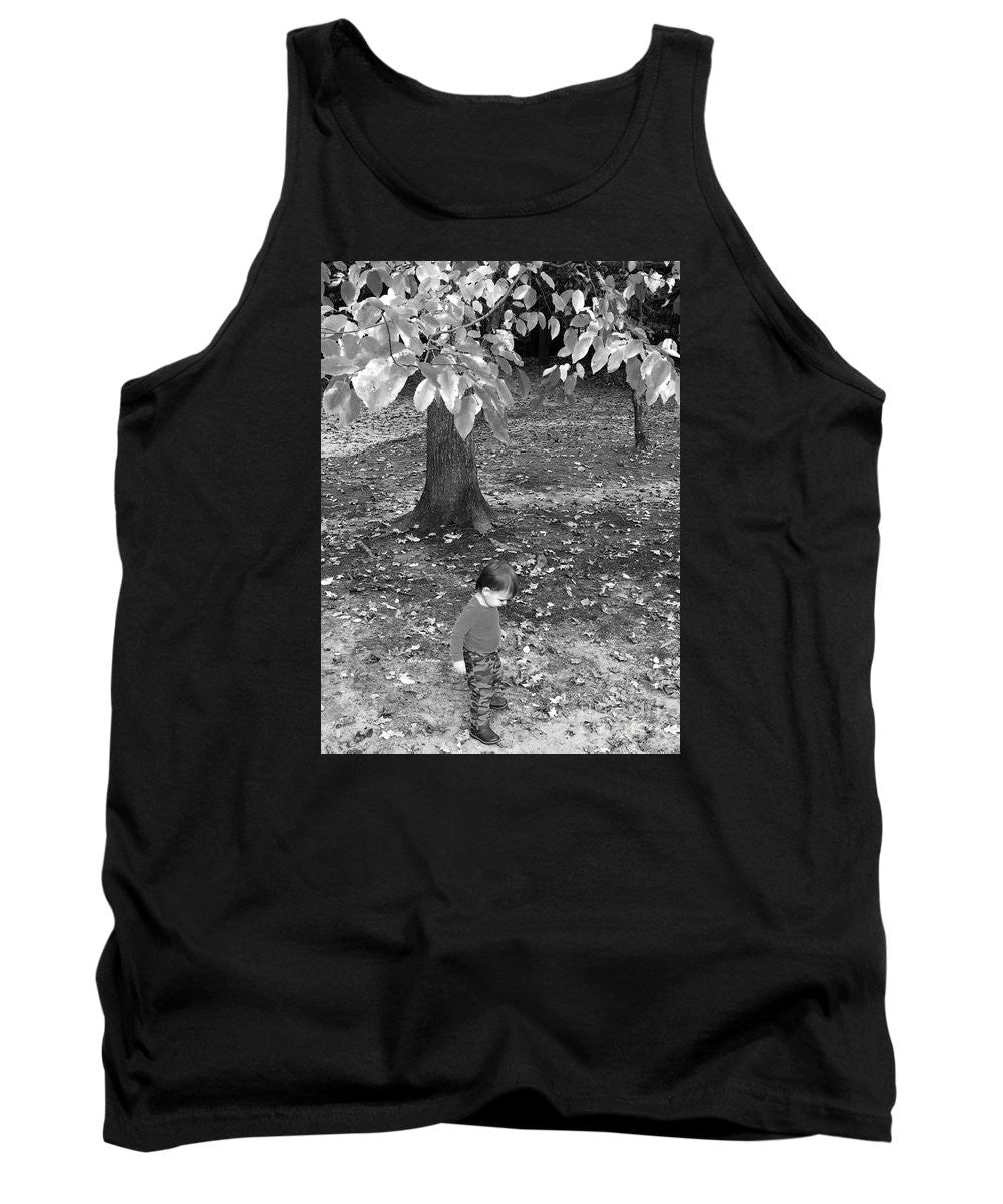 Tank Top - My First Walk In The Woods - Black And White