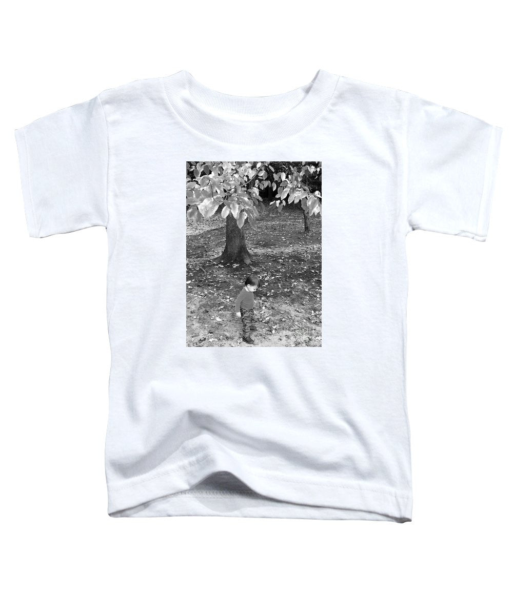 T-shirt pour tout-petits - Ma première promenade dans les bois - Noir et blanc