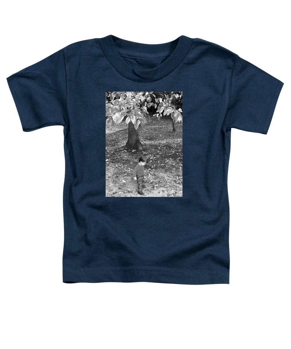 T-shirt pour tout-petits - Ma première promenade dans les bois - Noir et blanc