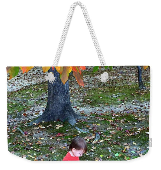 Weekender Tote Bag - My First Walk In The Woods