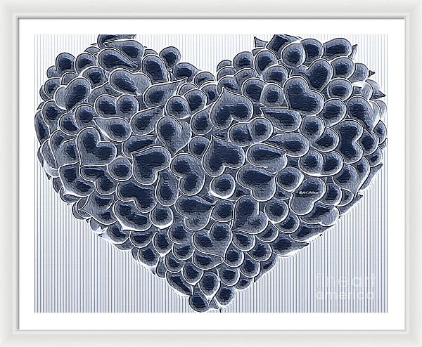 My Love Is Yours In Black And White - Framed Print