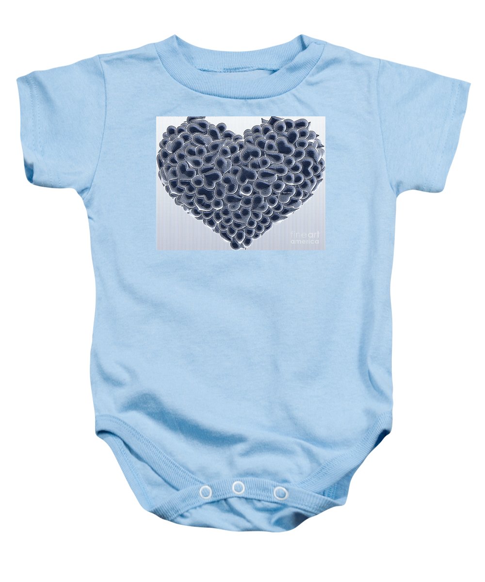 My Love Is Yours In Black And White - Baby Onesie