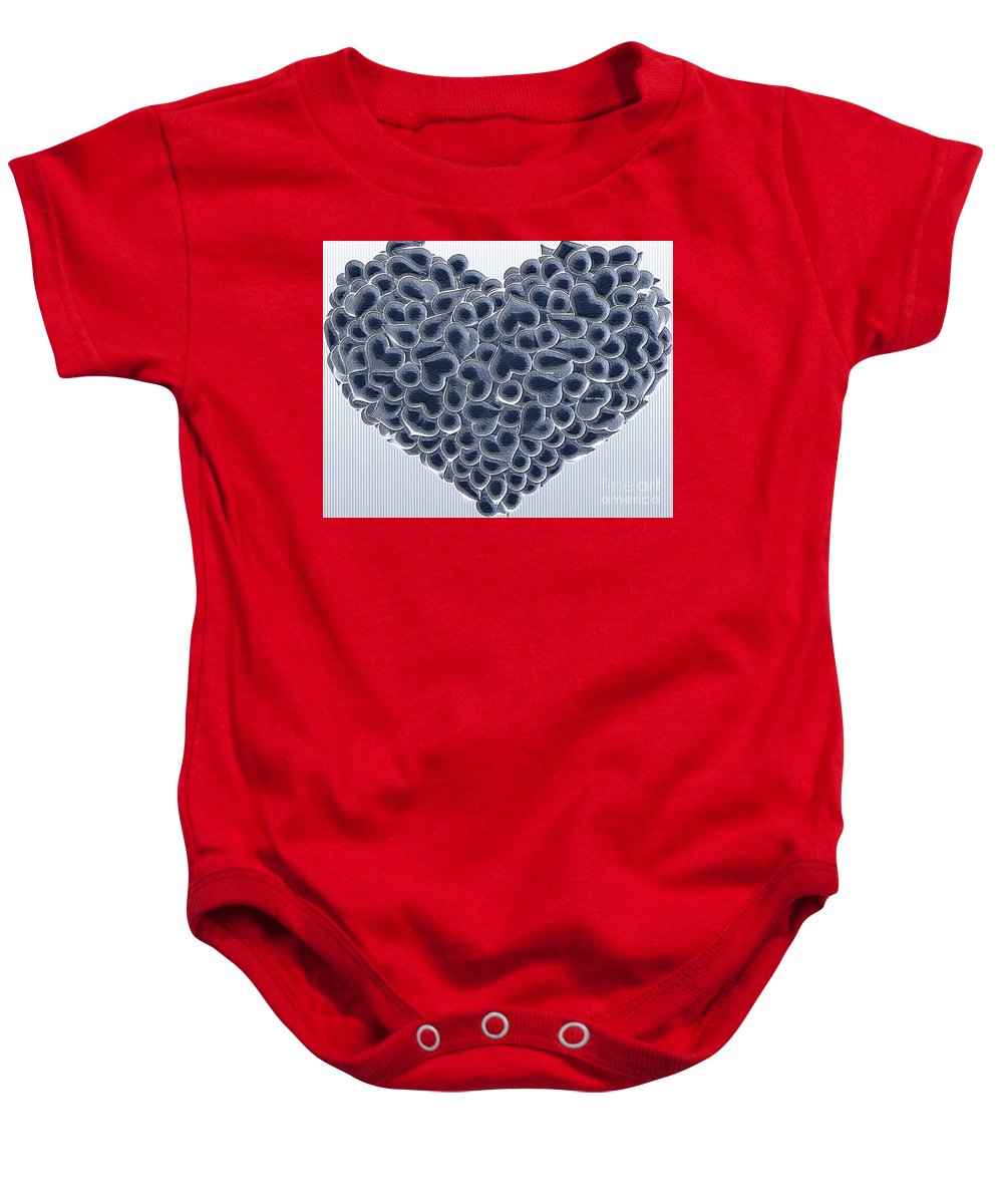 My Love Is Yours In Black And White - Baby Onesie