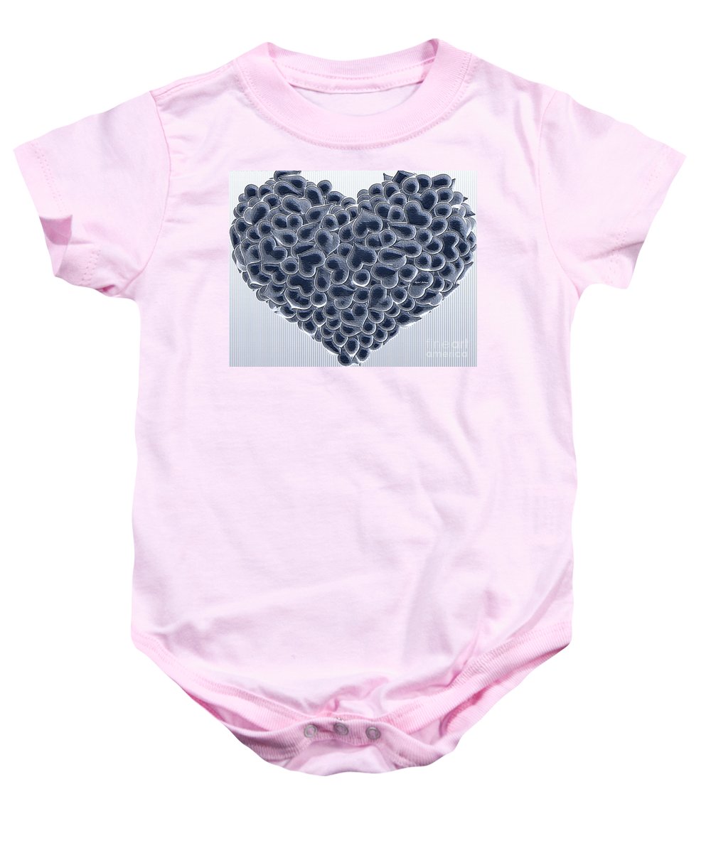 My Love Is Yours In Black And White - Baby Onesie