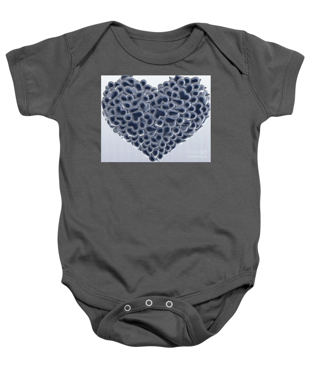 My Love Is Yours In Black And White - Baby Onesie